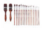 De nylon het Lichaamsverf Brushes16pcs van het Haar Houten Handvat plaatste Hoog - kwaliteit het Schilderen Geplaatste Borstels