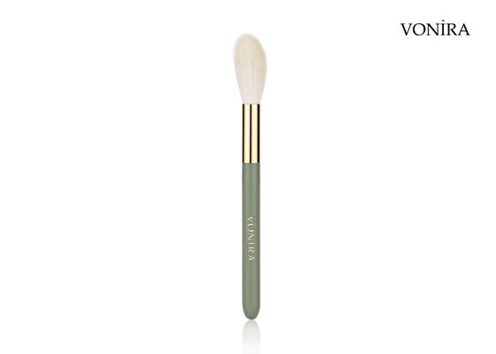 Vonira Custom Groothandel Natuurlijke witte geitenhaar make-up blush borstel met private label service