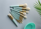 Groen goud 12 stuks essentiële make-up kwastenset met op maat gemaakt privélabel