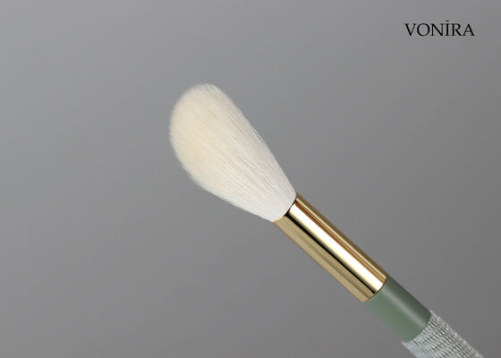 Vonira Custom Groothandel Natuurlijke witte geitenhaar make-up blush borstel met private label service