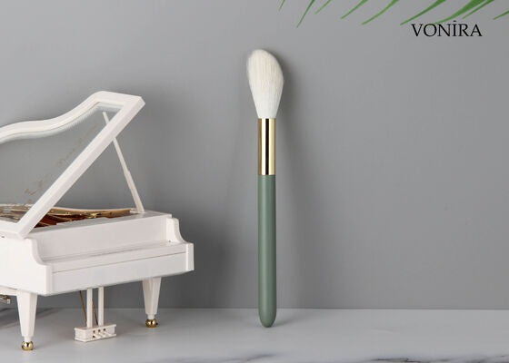 Vonira Custom Groothandel Natuurlijke witte geitenhaar make-up blush borstel met private label service
