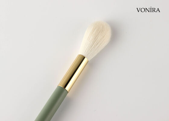 Vonira Custom Groothandel Natuurlijke witte geitenhaar make-up blush borstel met private label service