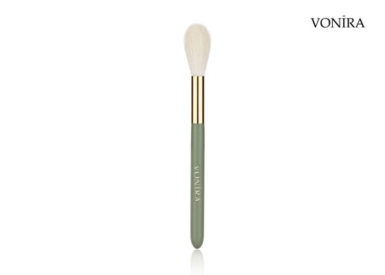 Vonira Custom Groothandel Natuurlijk Wit Geitenhaar Make-up Lange Blending Poederkwast met Private Label Service