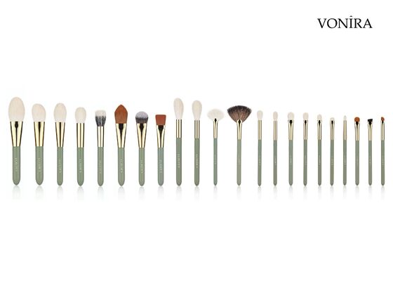 Vonira Custom Groothandel Natuurlijk Wit Geitenhaar Make-up Oog Smudge Kwast met Private Label Service