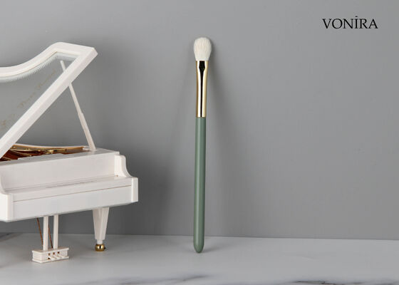 Vonira Custom Groothandel Natuurlijk wit geitenhaar Fan Oog Blending Borstel met Private Label Service