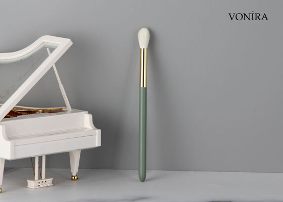 Vonira Custom Groothandel Natuurlijk wit geitenhaar Fluffy ronde oog blending borstel met private label service