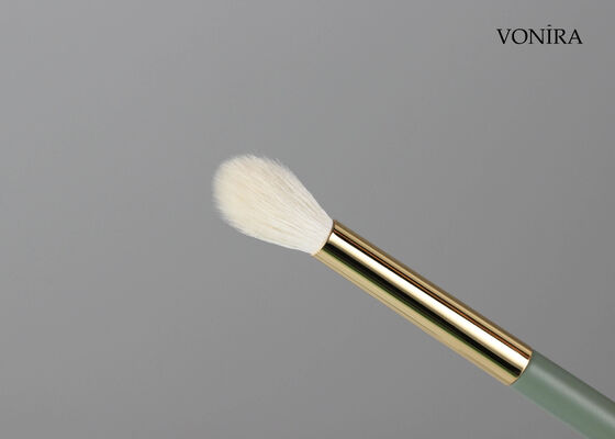 Vonira Custom Groothandel Natuurlijk wit geitenhaar Conical Eye Blending Brush met Private Label Service