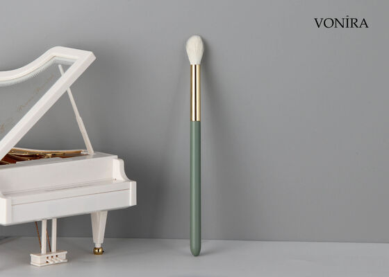 Vonira Custom Groothandel Natuurlijk wit geitenhaar Conical Eye Blending Brush met Private Label Service