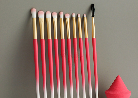 Vonira 15 Borstels van de Stukkenmake-up Geplaatst Gouden Metalen kapgradiënt Witte Roze Kleur