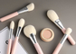 Douane 18 Borstels van de Stuk Synthetische die Make-up met de Privé Etiketoem ODM Dienst worden geplaatst