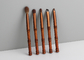 Vonira Beauty Mini Travel Bamboo Makeup Brushes Set With Storage Case Set