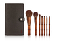 Vonira Beauty Mini Travel Bamboo Makeup Brushes Set With Storage Case Set