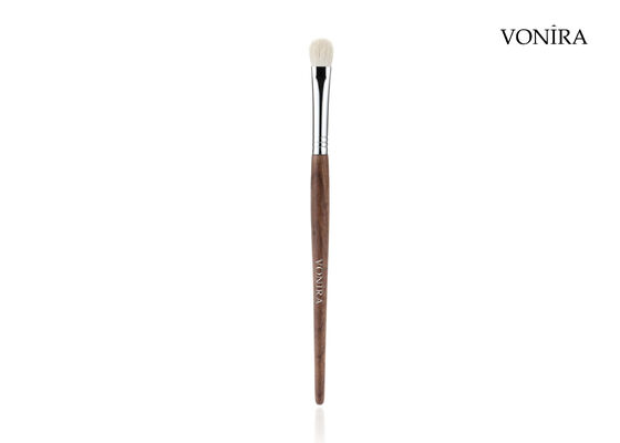 Vonira Custom Groothandel Natuurlijk Wit Geitenhaar Bruin Ebbenhout Handvat Make-up Oogschaduwkwast
