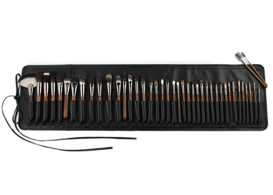 Van de de Luxe de Volledige Volledige die Professional 42 van de Voniraschoonheid Borstels van de het Stukmake-up met Kopermetalen kap Ebony Handle Handcrafted worden geplaatst